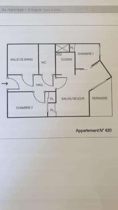 Spacieux Appartement 37M2-T3-Rdc-6 Personnes-100M Remontees Вальменьє Екстер'єр фото